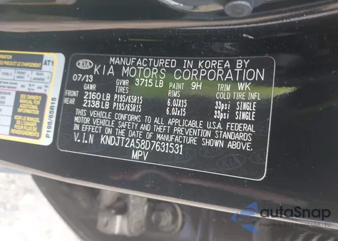 2013 Kia Soul from USA, damaged, VIN KNDJT2A58D7631531